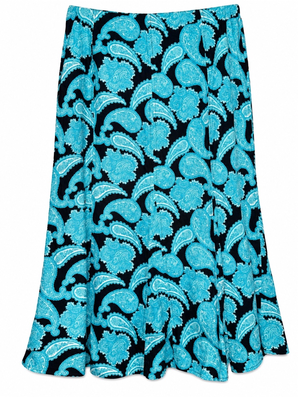 Kim Rogers Career Paisley Side Zip Midi Skirt Size 16 NWT